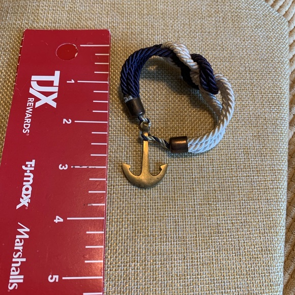 Nautical bracelet with solid brass fastener. - Picture 6 of 6